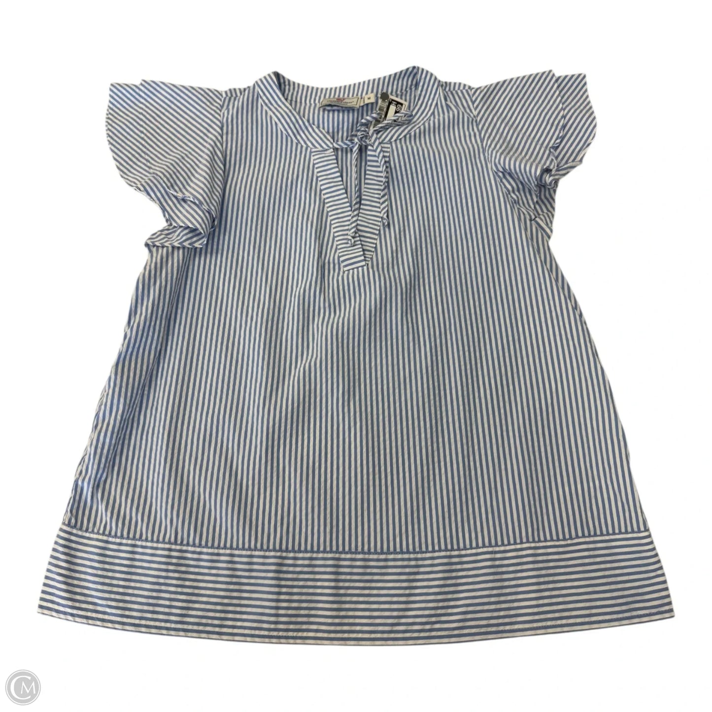 Top Short Sleeve By Vineyard Vines In Striped Pattern, Size: M