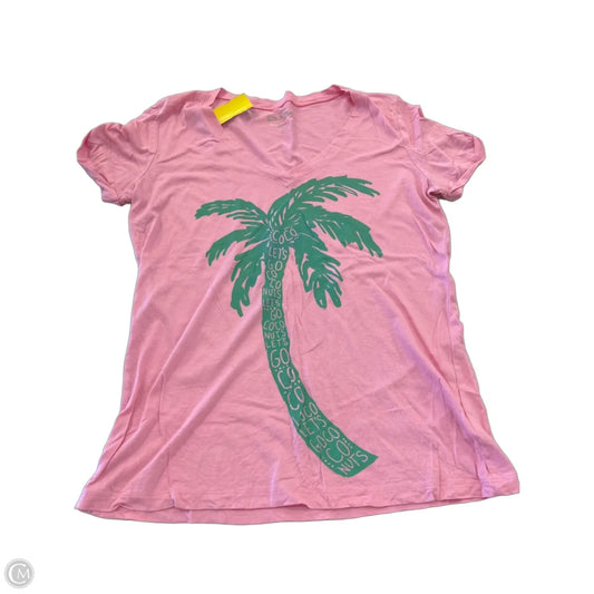 Top Short Sleeve Designer By Lilly Pulitzer In Pink, Size: Xs