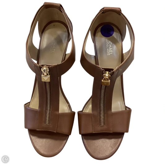 Shoes Heels Wedge By Michael By Michael Kors In Brown, Size: 8.5