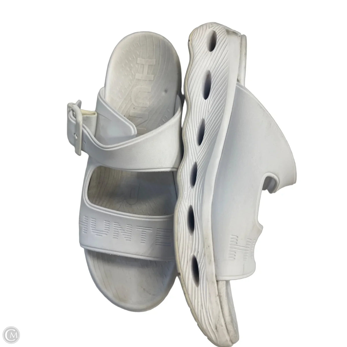 Sandals Designer By Hunter In White, Size: 10