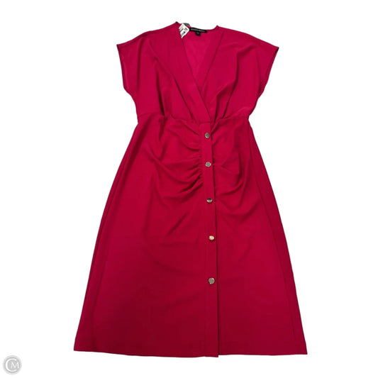 Dress Casual Midi By Boston Proper In Red, Size: M