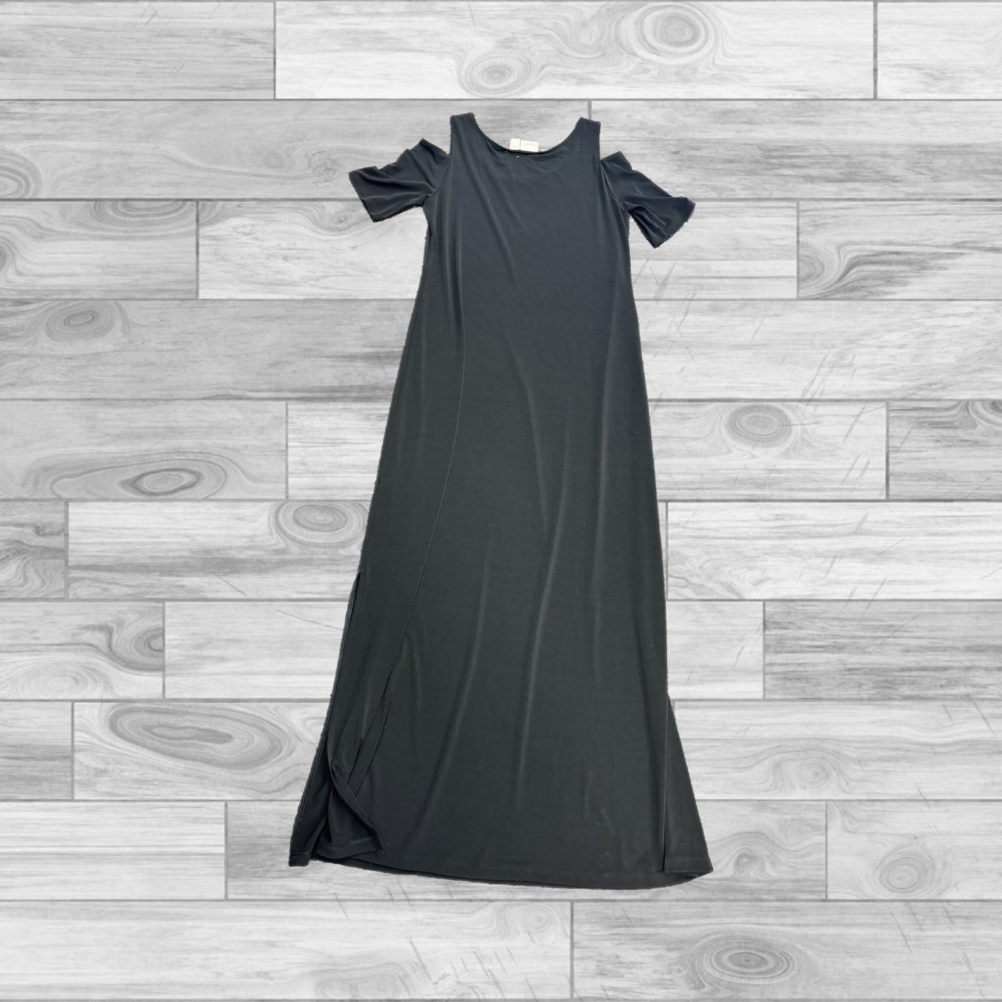 Black Dress Long Short Sleeve Chicos, Size 0 (small)