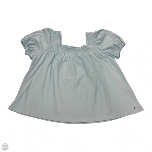 Top Short Sleeve By Tommy Hilfiger In Blue, Size: M
