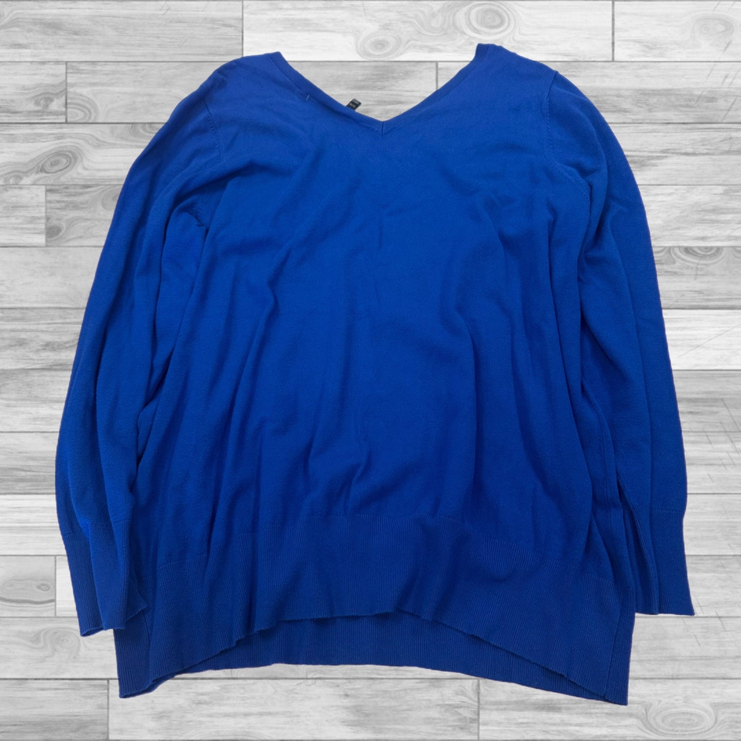 Top Long Sleeve By Lane Bryant In Blue, Size: 26