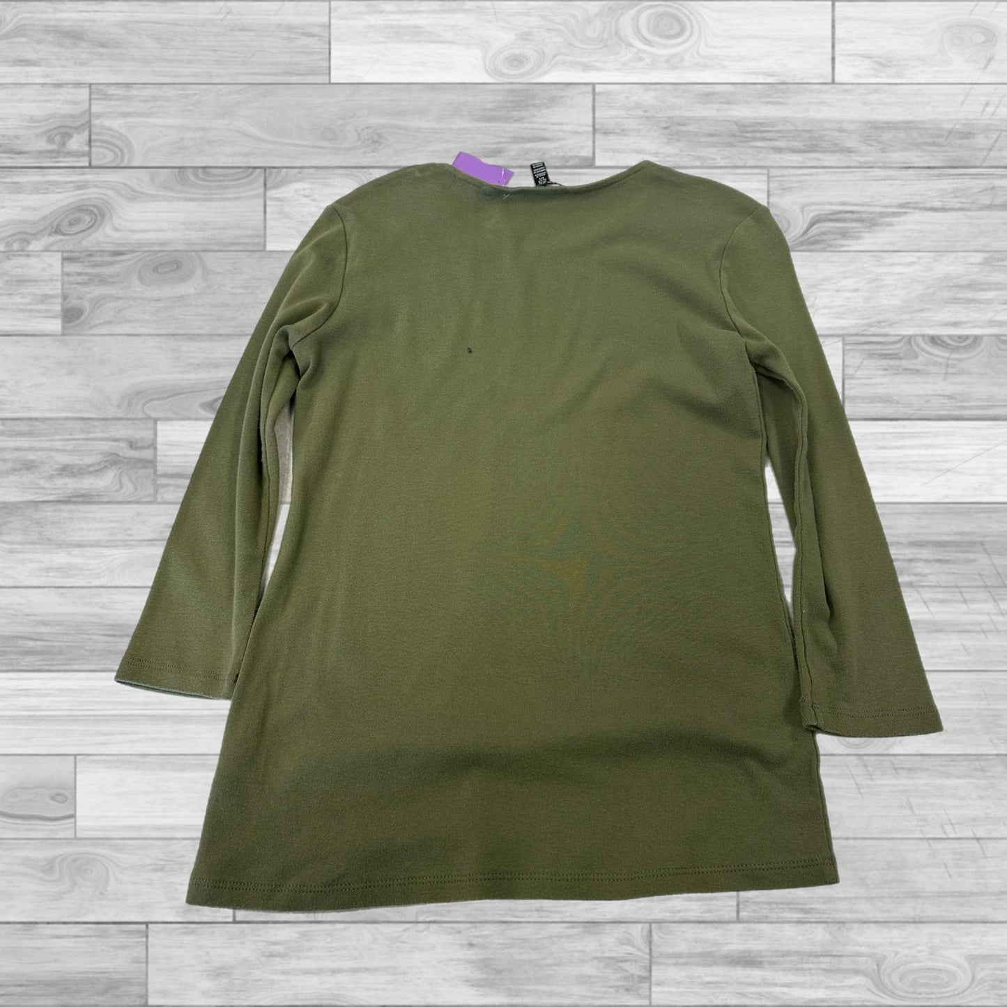 Top 3/4 Sleeve By Ellen Tracy In Olive, Size: S