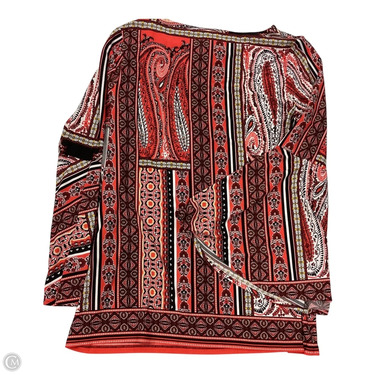 Top Long Sleeve By Chicos In Multi-colored, Size: 1 (M)