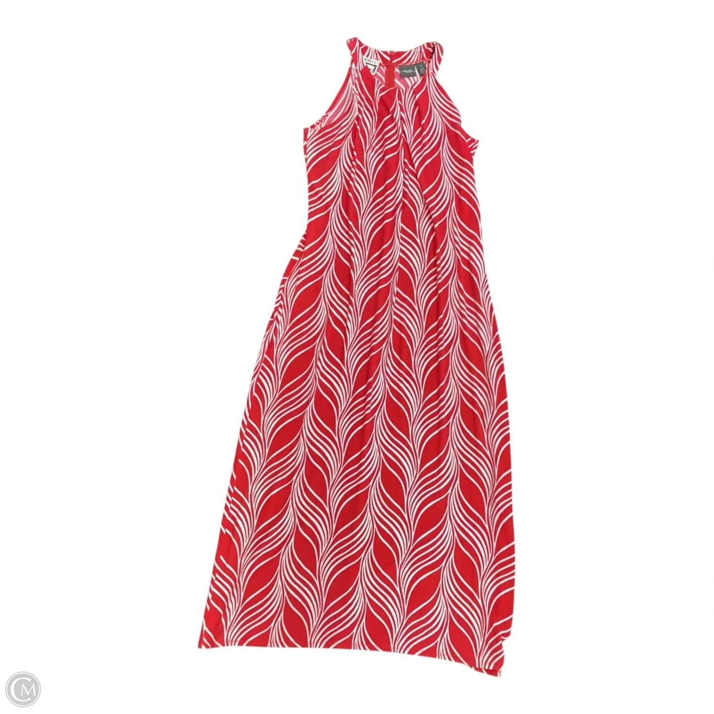 Dress Casual Maxi By Chicos In Red, Size: 1 medium