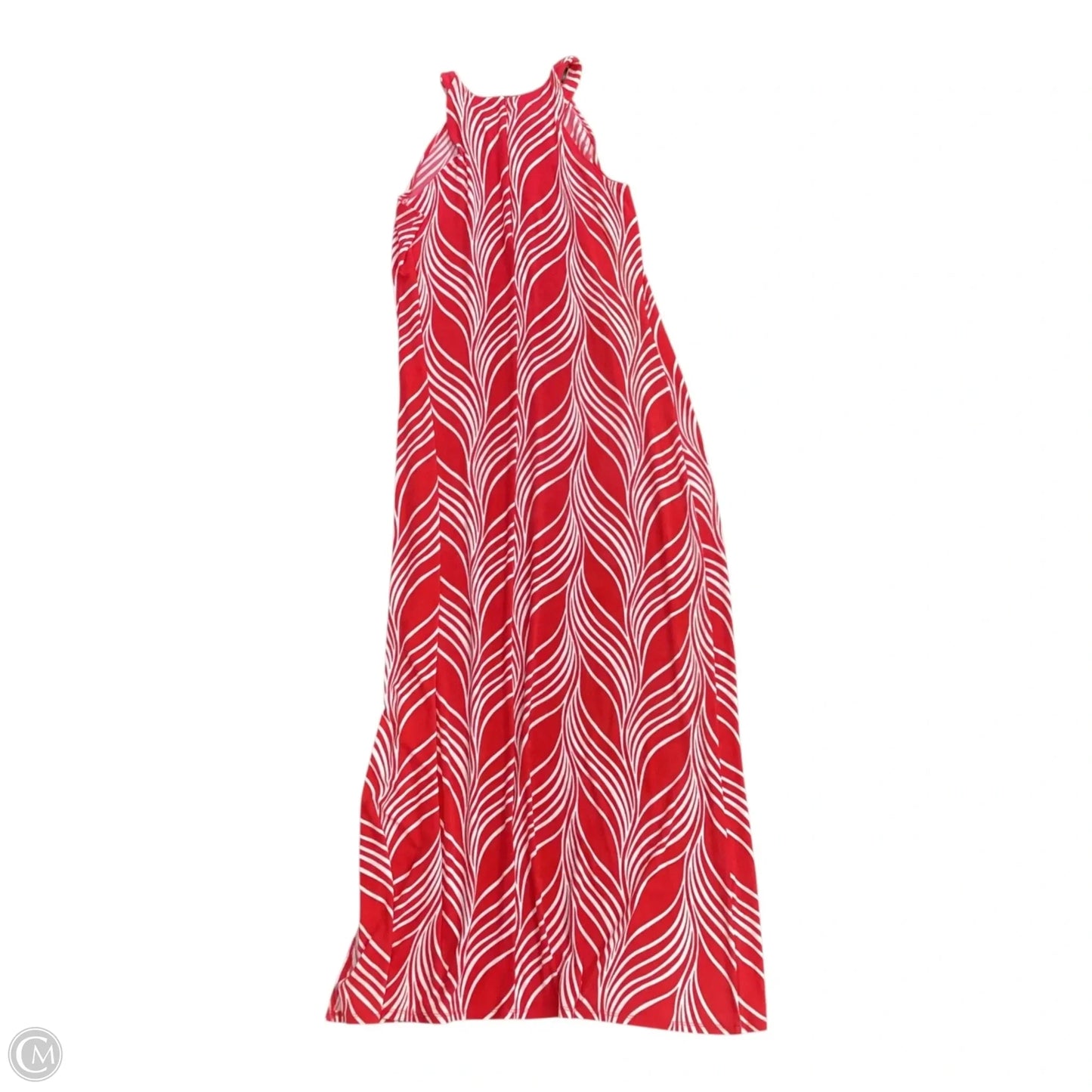 Dress Casual Maxi By Chicos In Red, Size: 1 medium