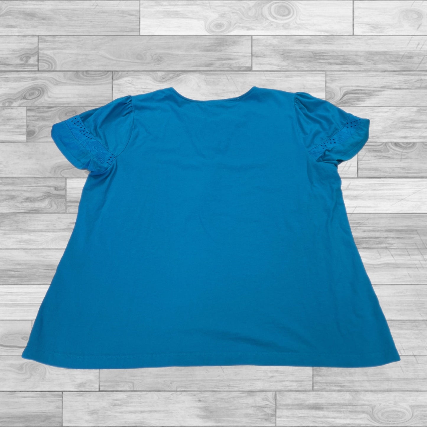 Top Short Sleeve By Chicos In Blue, Size: 2