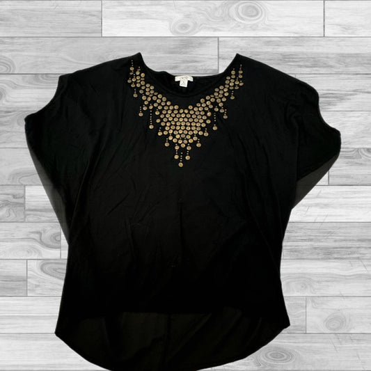 Black Top Short Sleeve Cache, Size S