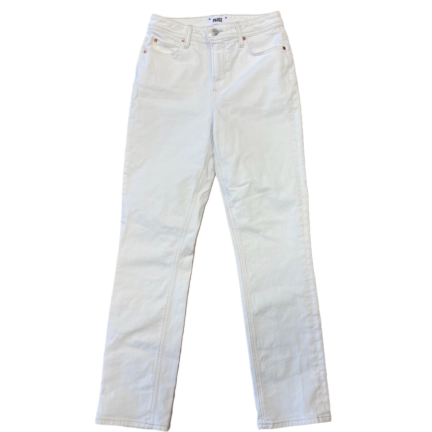 Jeans Skinny By Paige In White, Size: 2