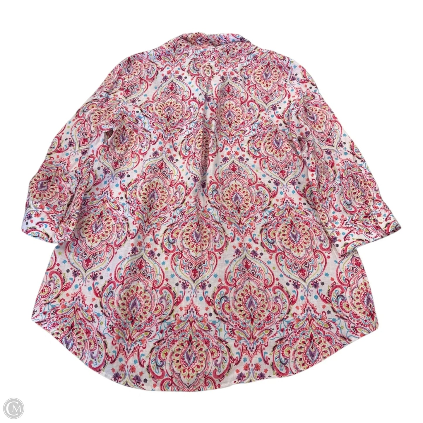 Top Long Sleeve By Chicos In Pink, Size: 0 (S)