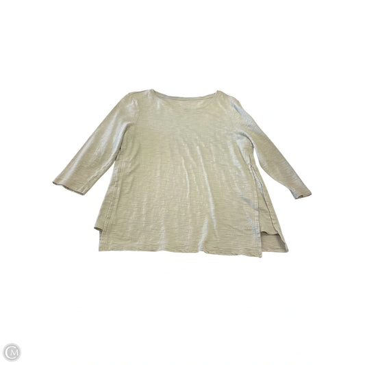 Top 3/4 Sleeve By Chicos In Green, Size: medium
