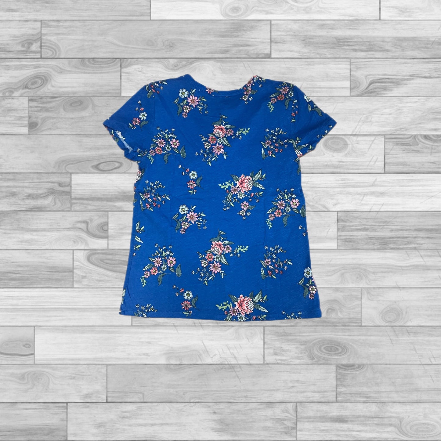 Top Short Sleeve By Loft In Blue, Size: Xs