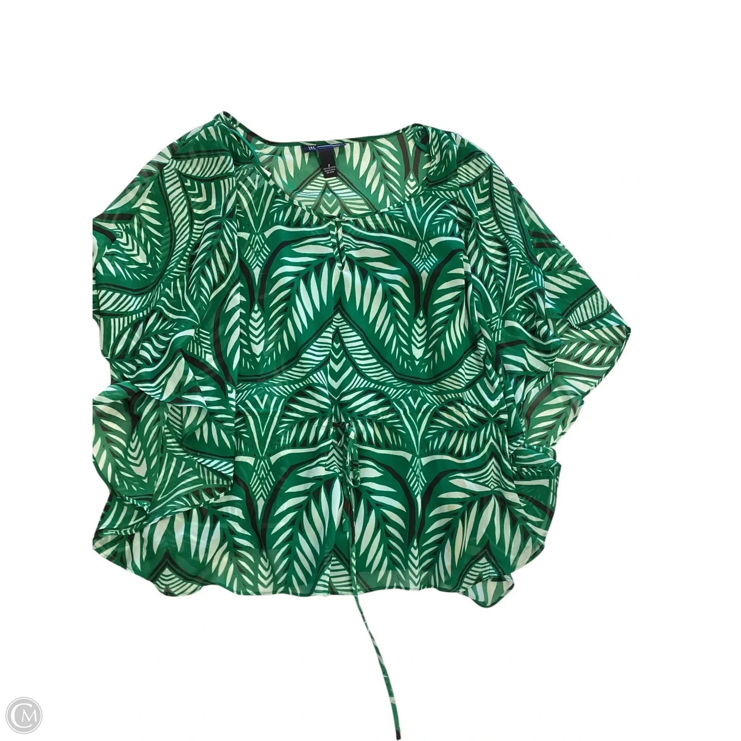 Top Short Sleeve By Inc In Tropical Print, Size: 2