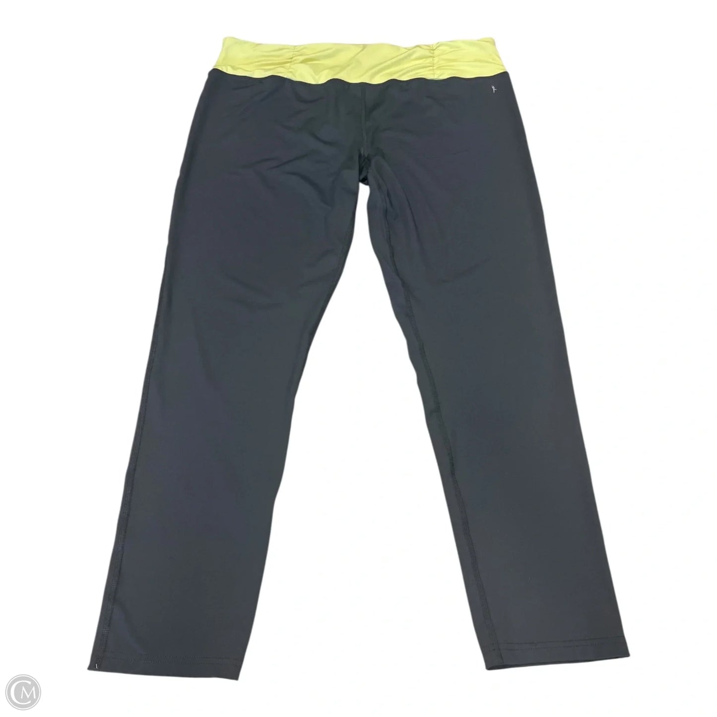 Athletic Pants By Danskin In Green & Grey, Size: Xxl