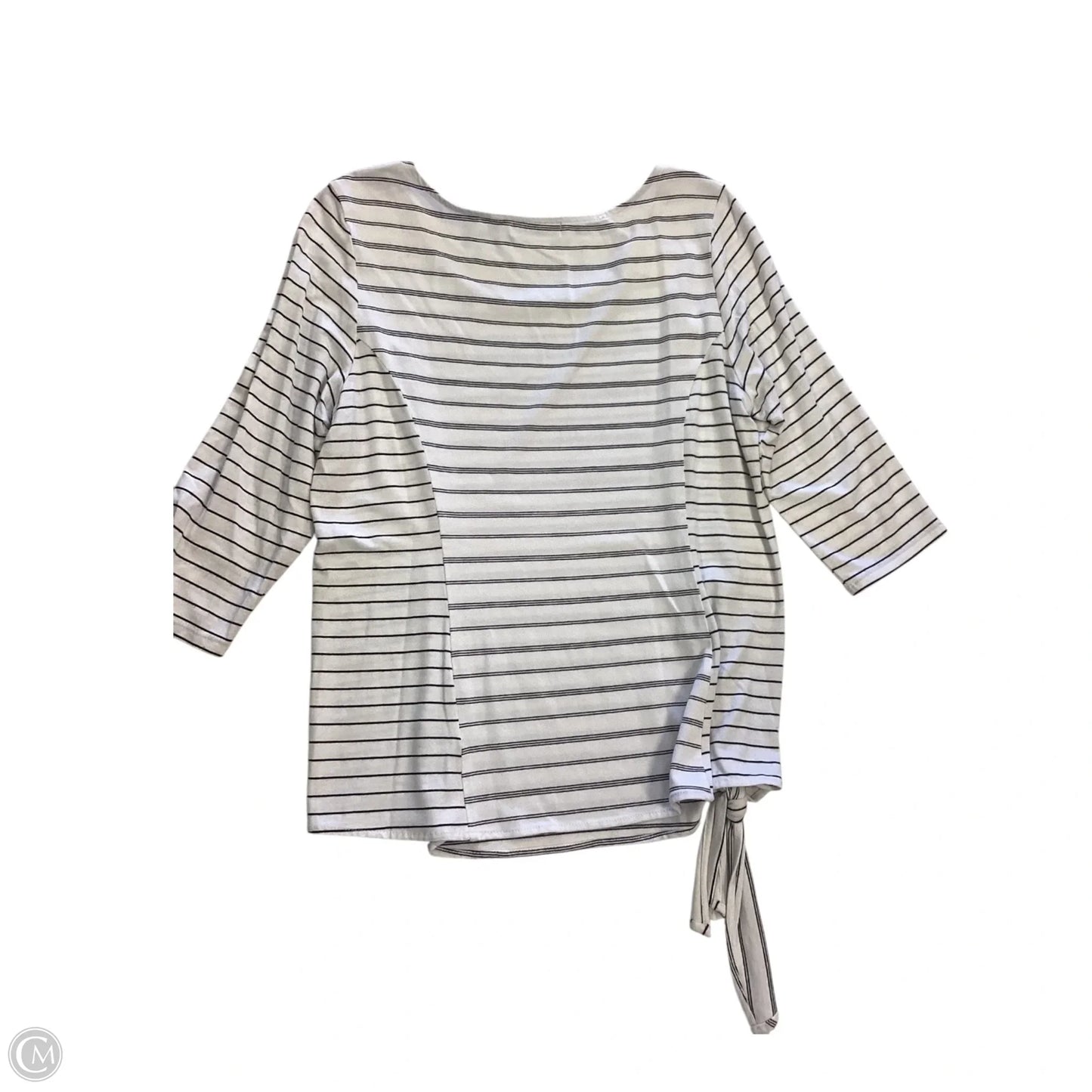 Top 3/4 Sleeve By Habitat In Striped Pattern, Size: Xs