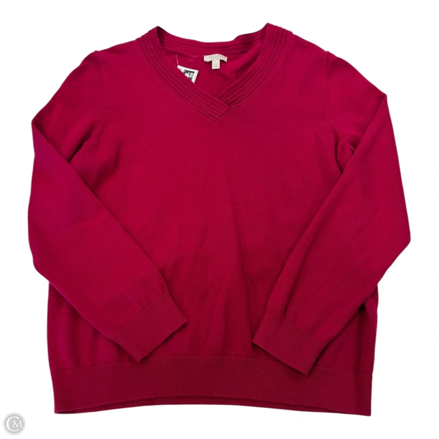 Sweater By Talbots In Maroon, Size: L