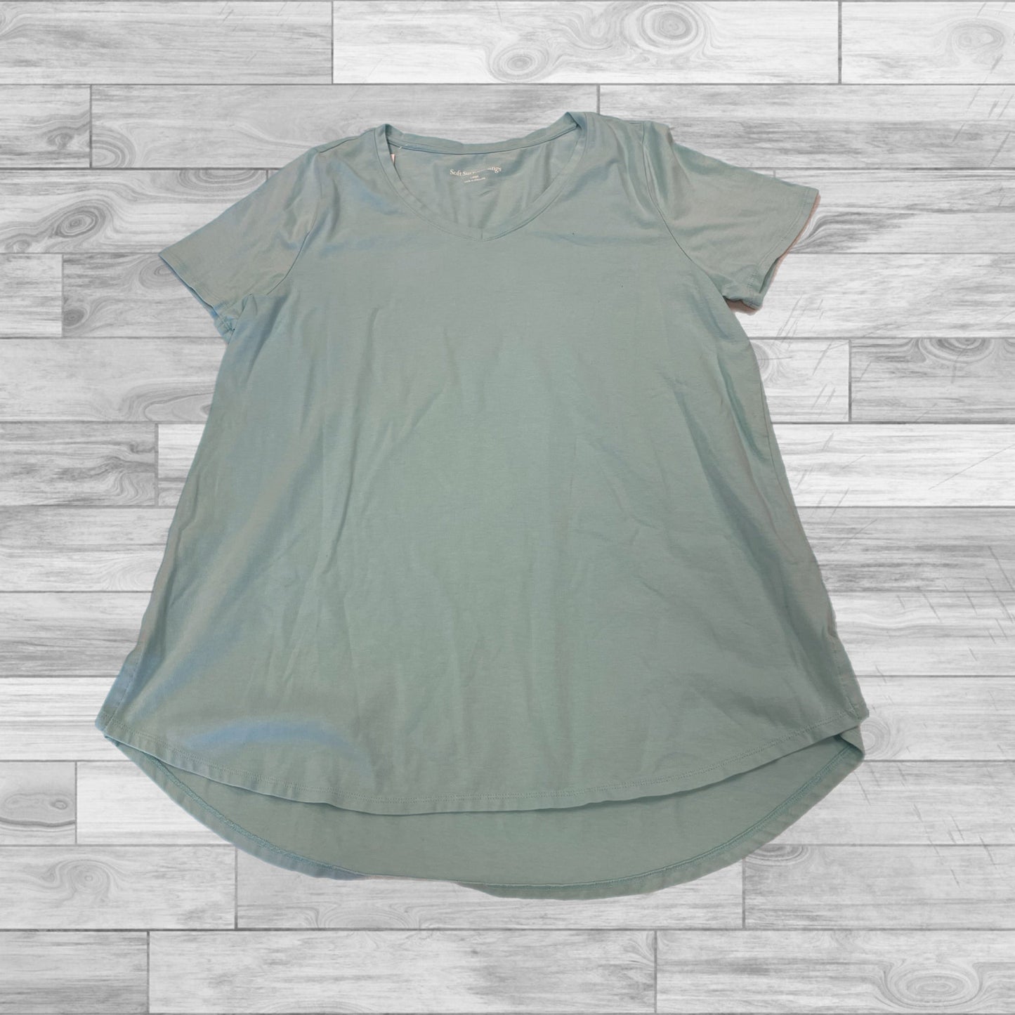 Top Short Sleeve By Soft Surroundings In Green, Size: L