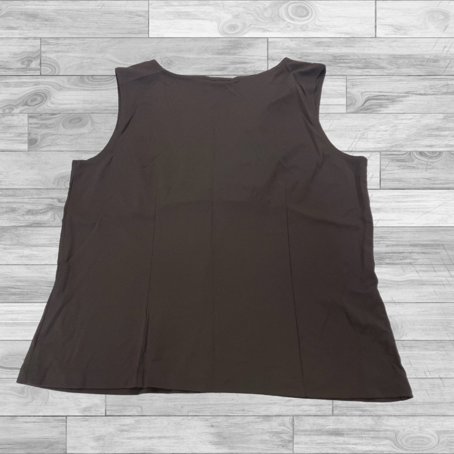 Top Sleeveless By Talbots In Brown, Size: Xl