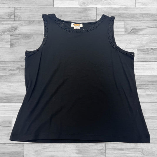 Top Sleeveless By Talbots In Black, Size: M