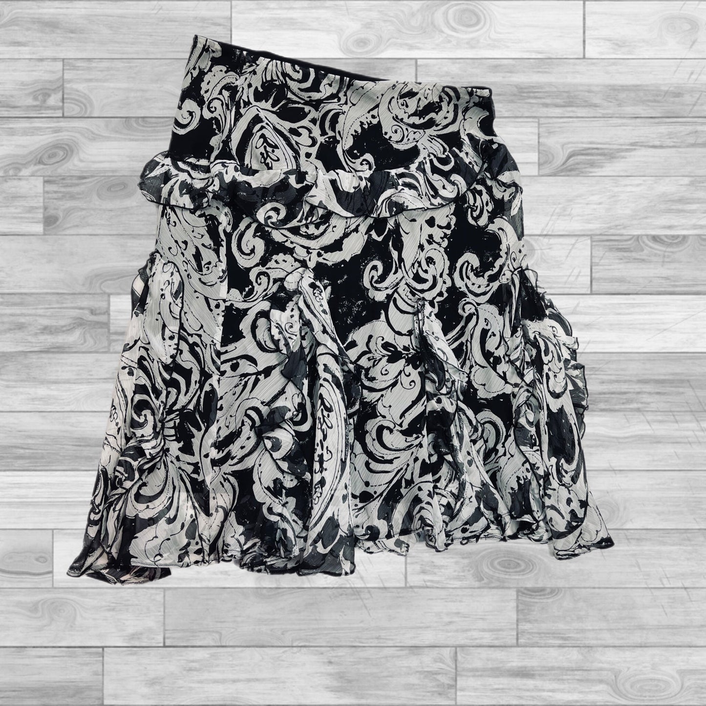 Skirt Mini & Short By Ralph Lauren In Black & Grey, Size: M