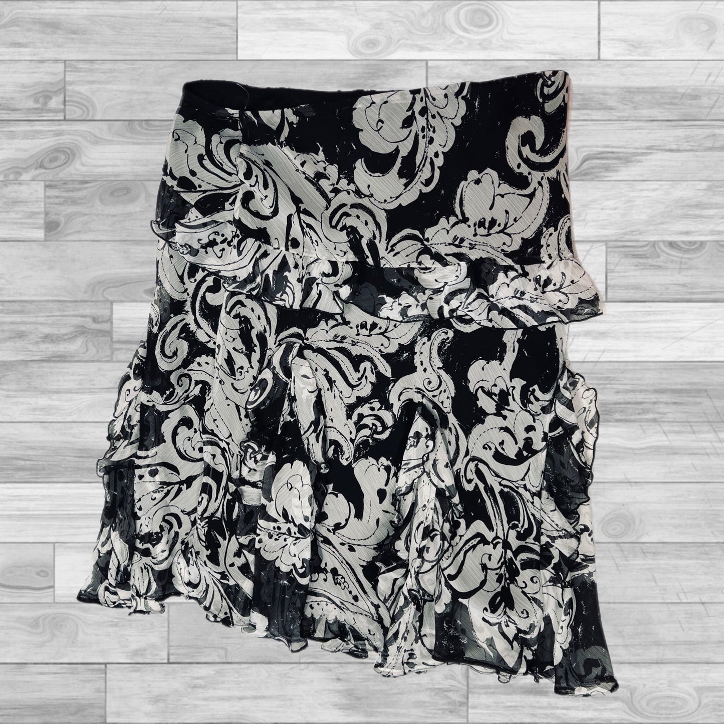 Skirt Mini & Short By Ralph Lauren In Black & Grey, Size: M