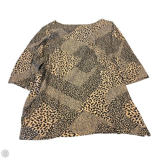 Top 3/4 Sleeve By Jessica London In Animal Print, Size: 3x