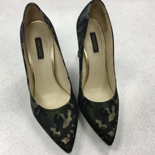 Shoes Heels Stiletto By Nine West In Camouflage Print, Size: 10