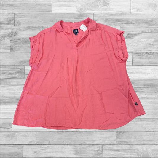 Top Short Sleeve By Gap In Orange, Size: Xl