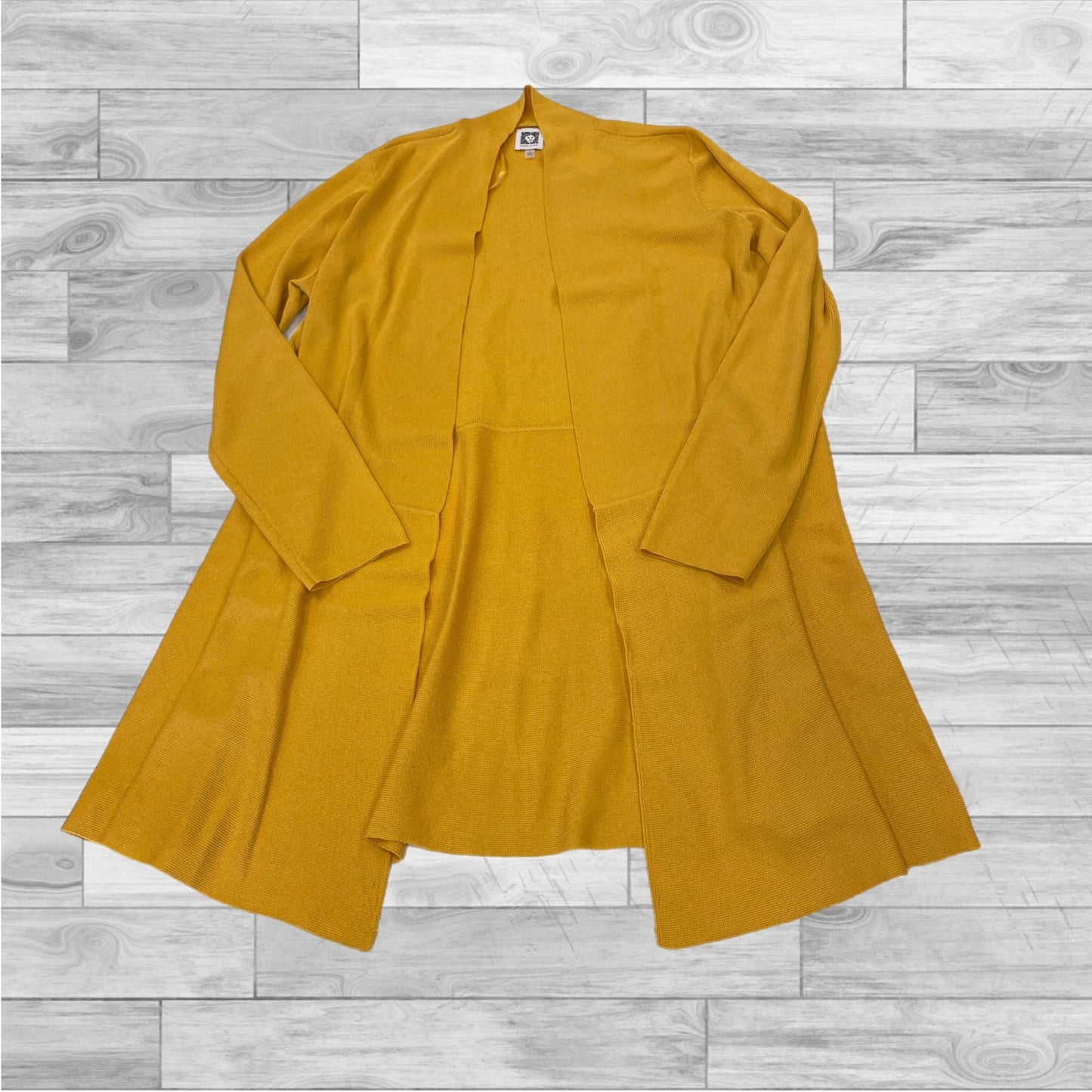 Cardigan By Anne Klein In Yellow, Size: L