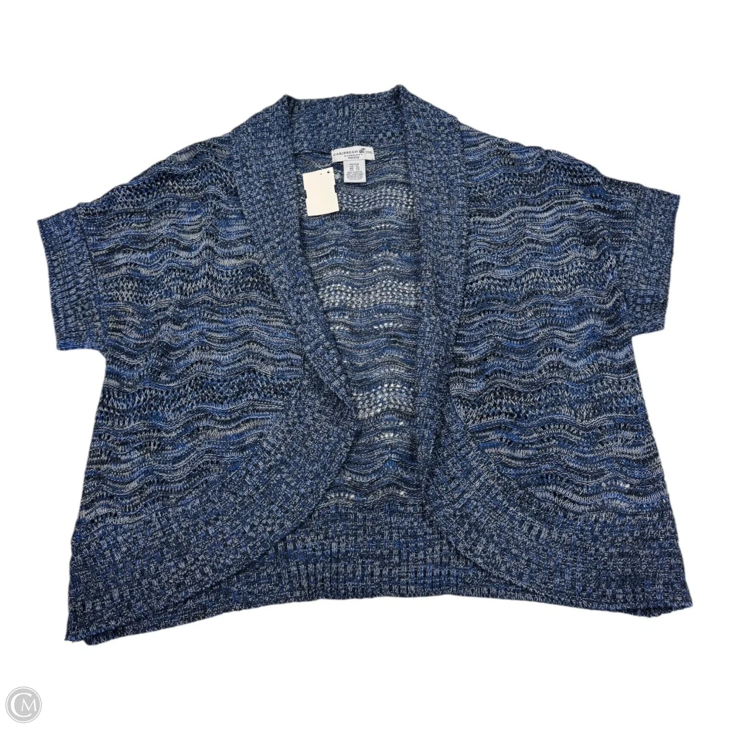Cardigan By Caribbean Joe In Blue, Size: Xl