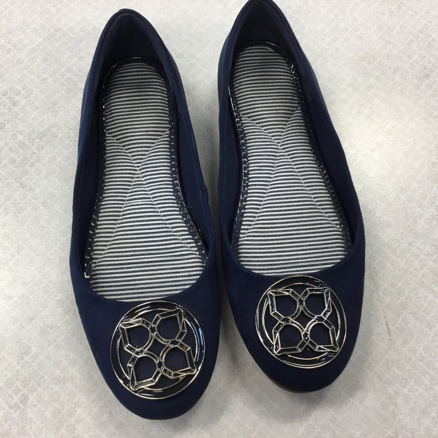 Shoes Flats By Kelly And Katie In Navy, Size: 7.5