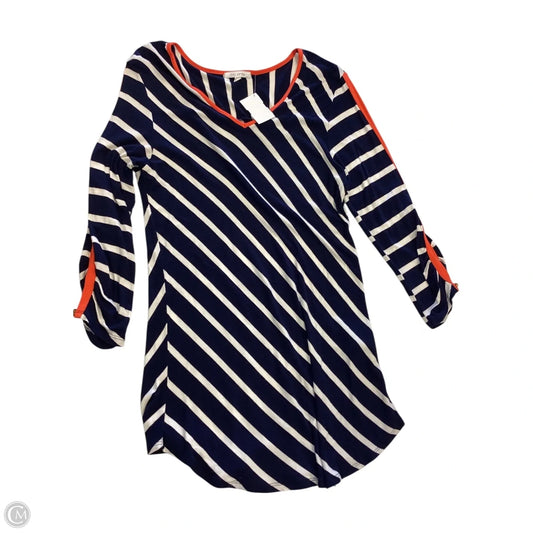 Tunic 3/4 Sleeve By Ava James In Striped Pattern, Size: M