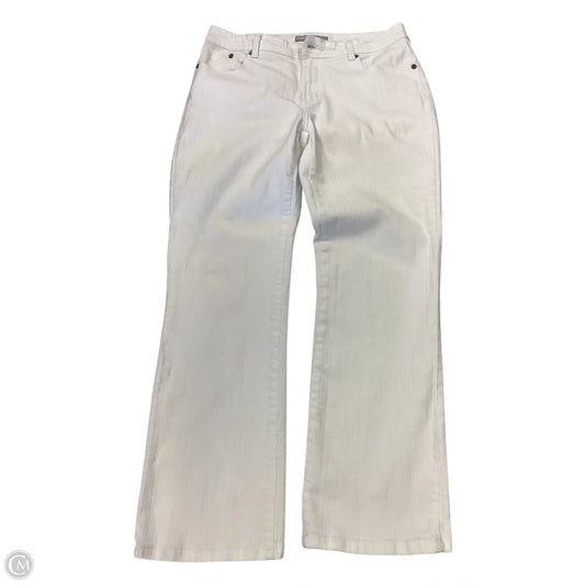 Jeans Straight By Chicos In White, Size: 10