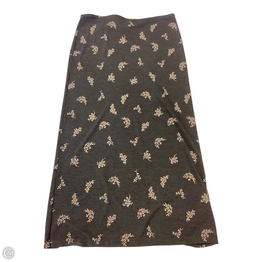 Skirt Midi By Carole Little In Grey, Size: L