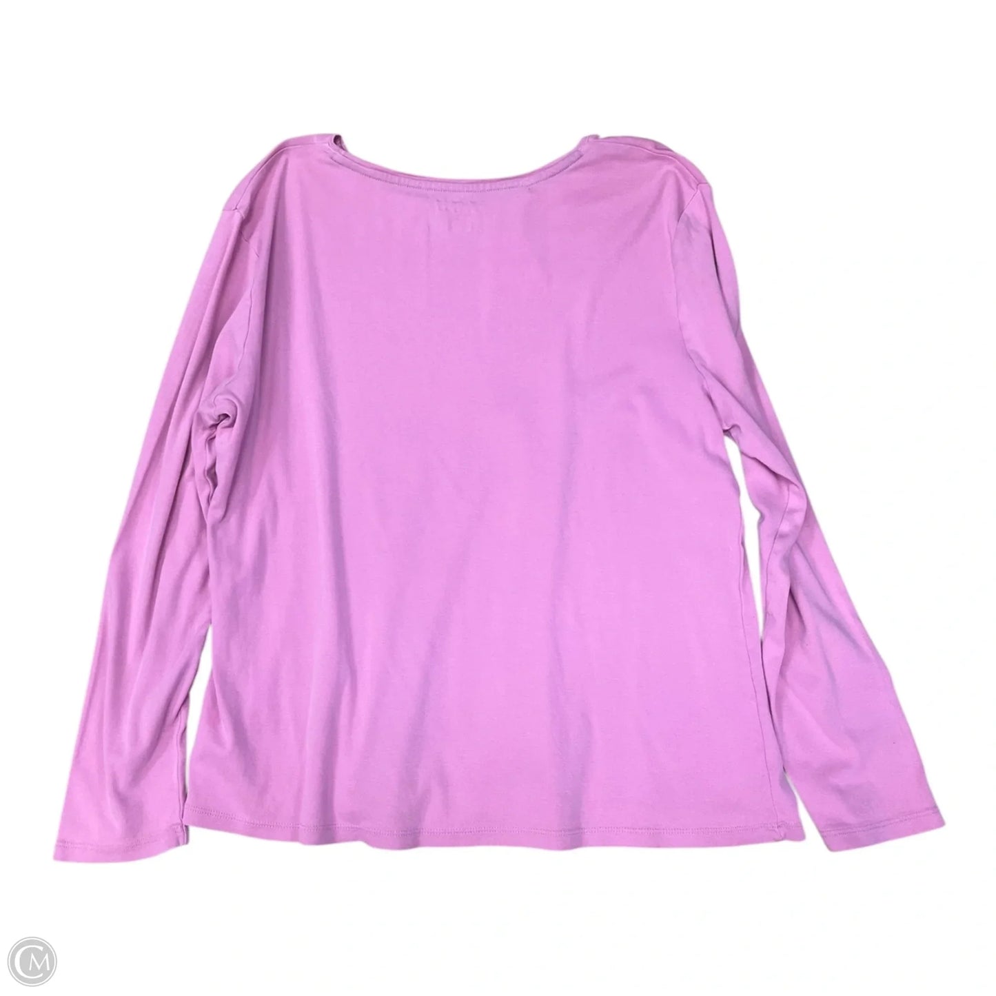 Top Long Sleeve By Talbots In Pink, Size: Xl