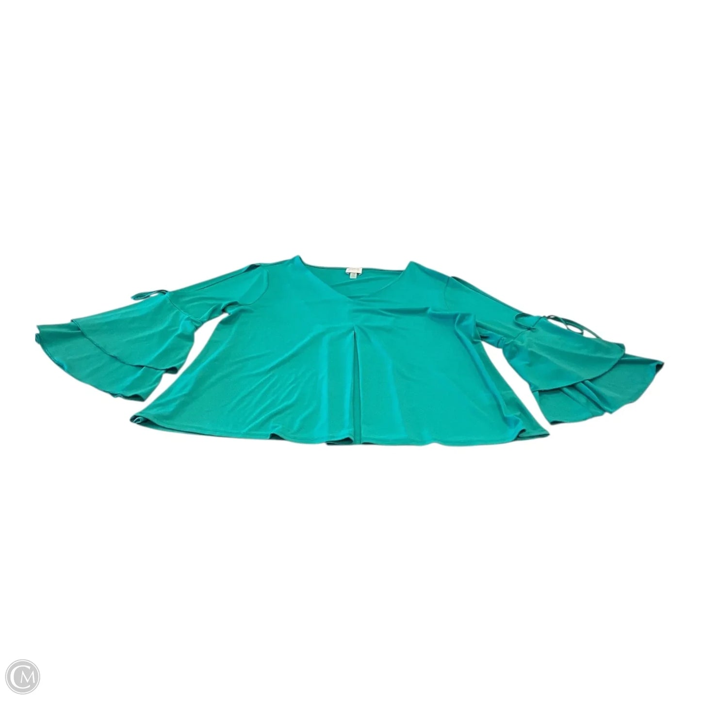 Top Long Sleeve By Cupio In Green, Size: L