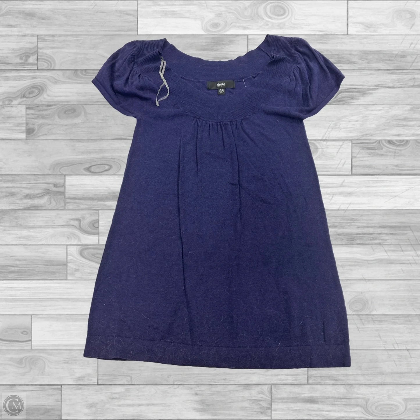 Top Short Sleeve By Massimo Dutti In Purple, Size: Xs