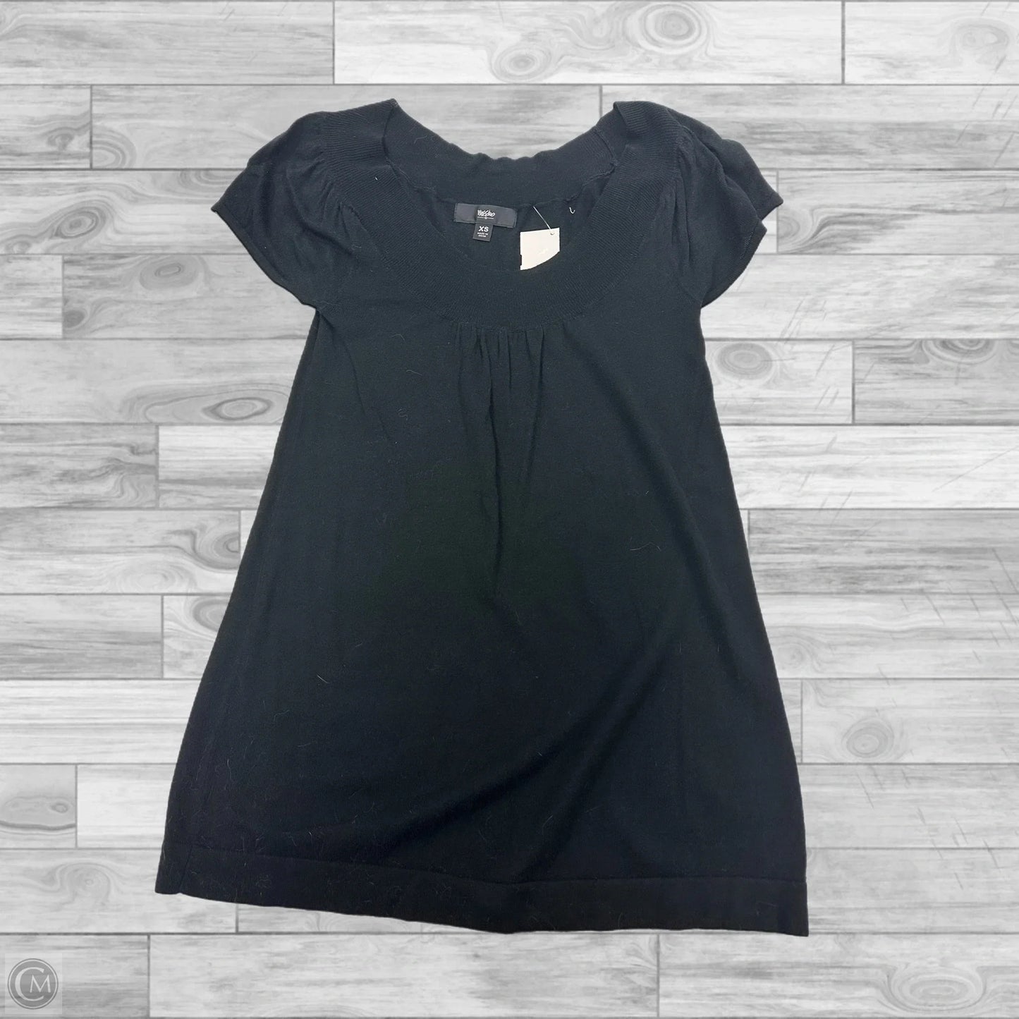 Top Short Sleeve By Massimo Dutti In Black, Size: Xs