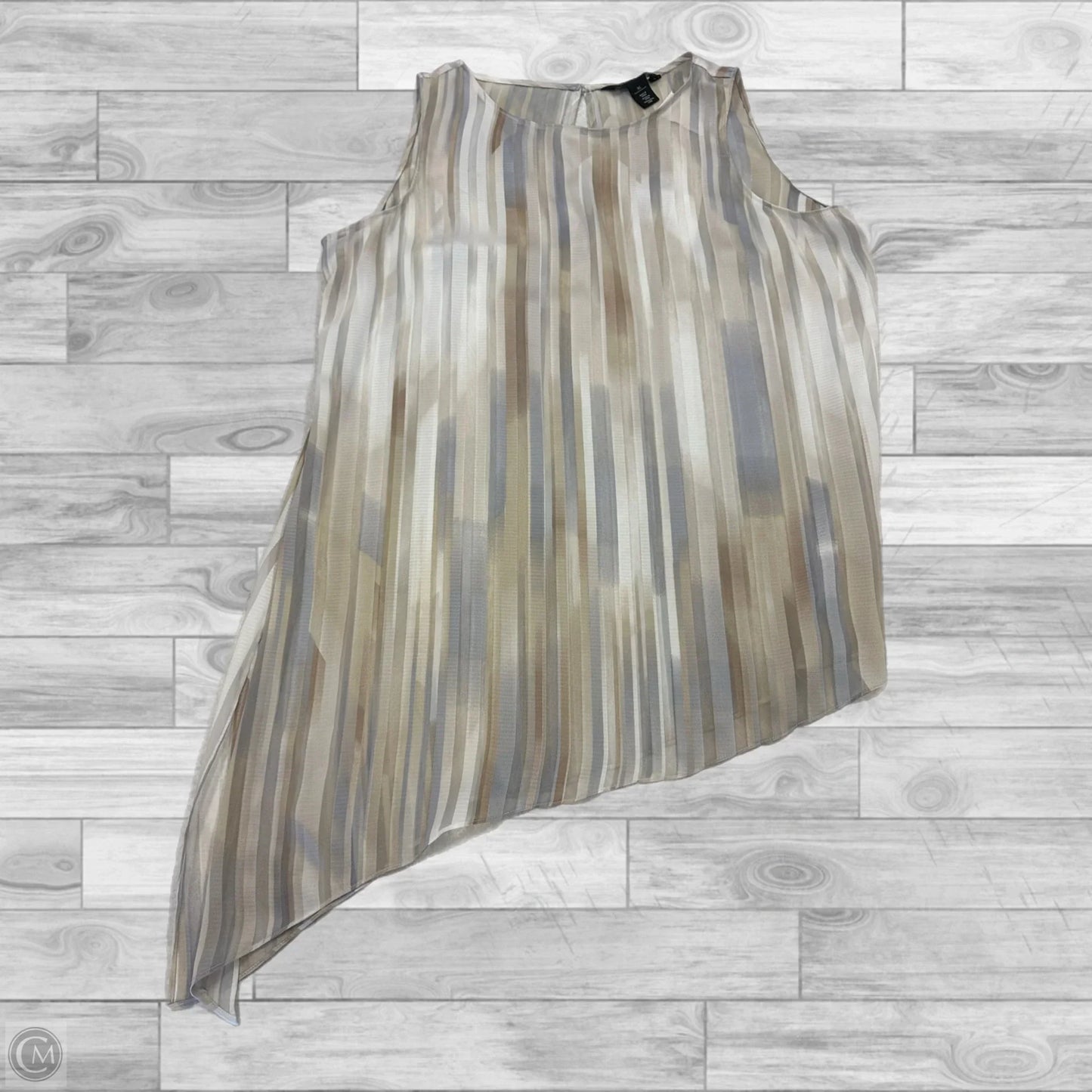 Top Sleeveless By White House Black Market In Striped Pattern, Size: Xl