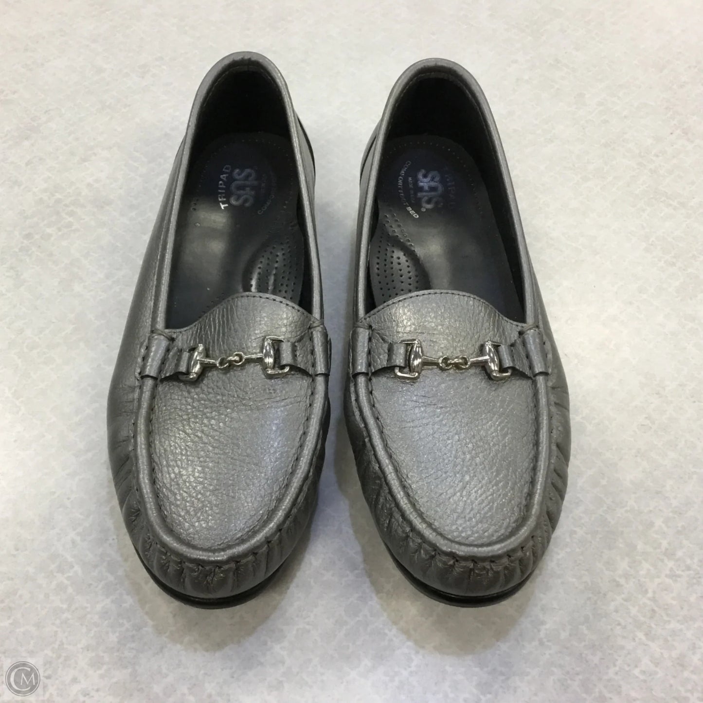 Shoes Flats By Sas In Silver, Size: 10