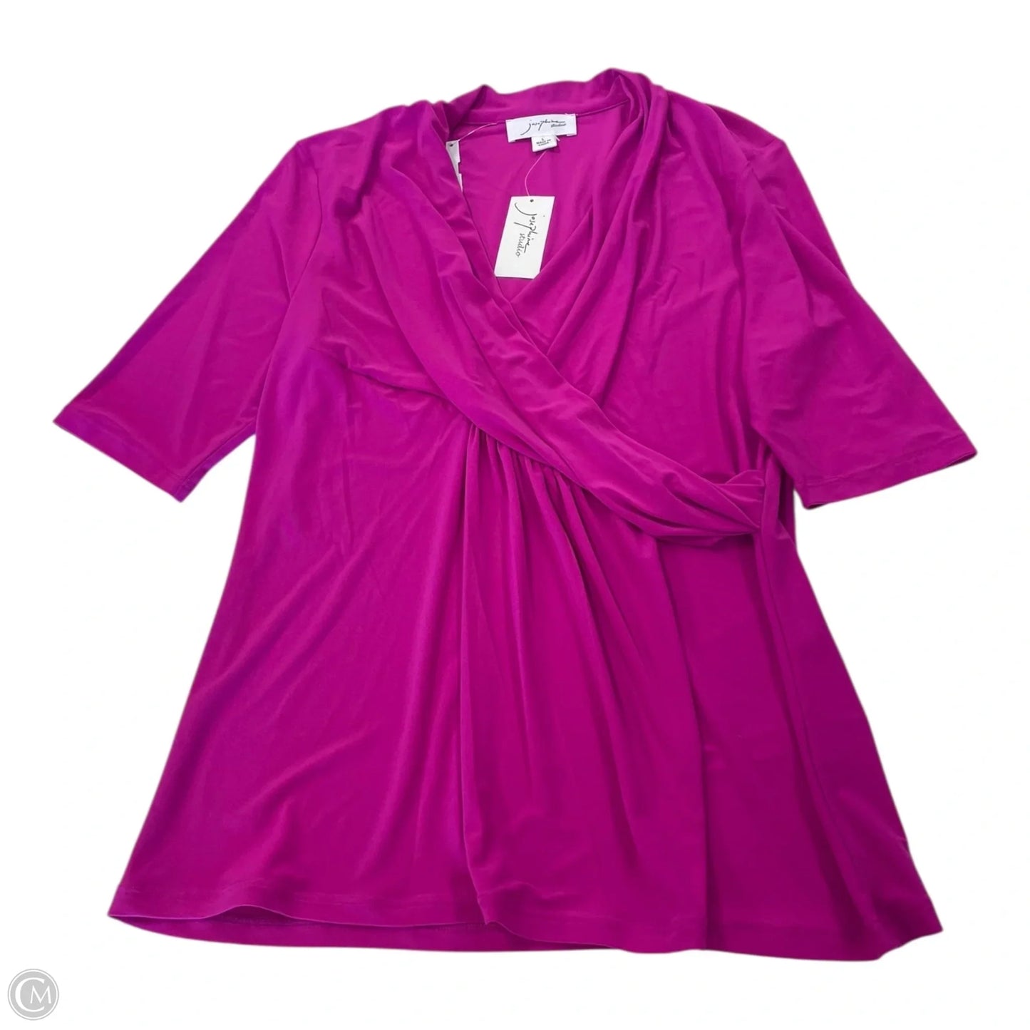 Top Short Sleeve By Josephine Chaus In Mauve, Size: L