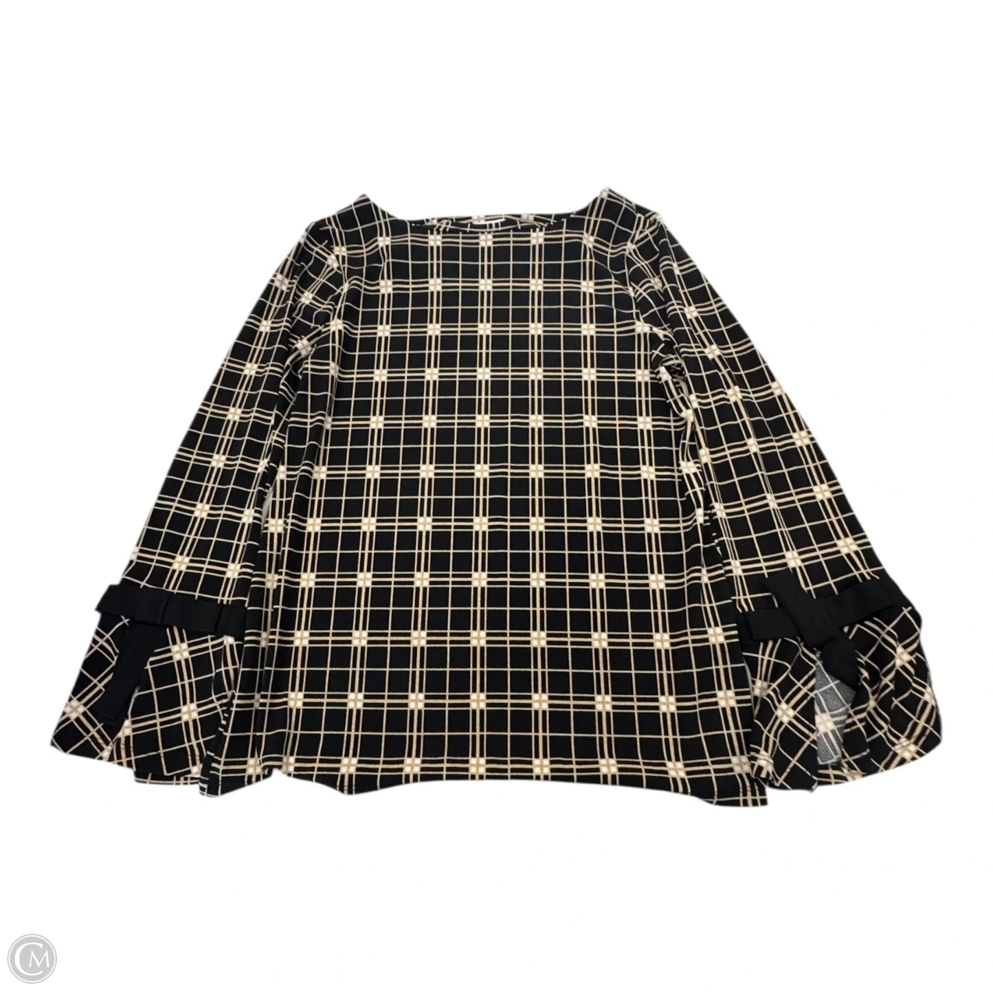 Top Long Sleeve By Charter Club In Plaid Pattern, Size: S