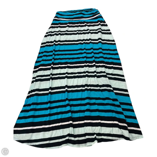 Skirt Maxi By Merona In Striped Pattern, Size: M