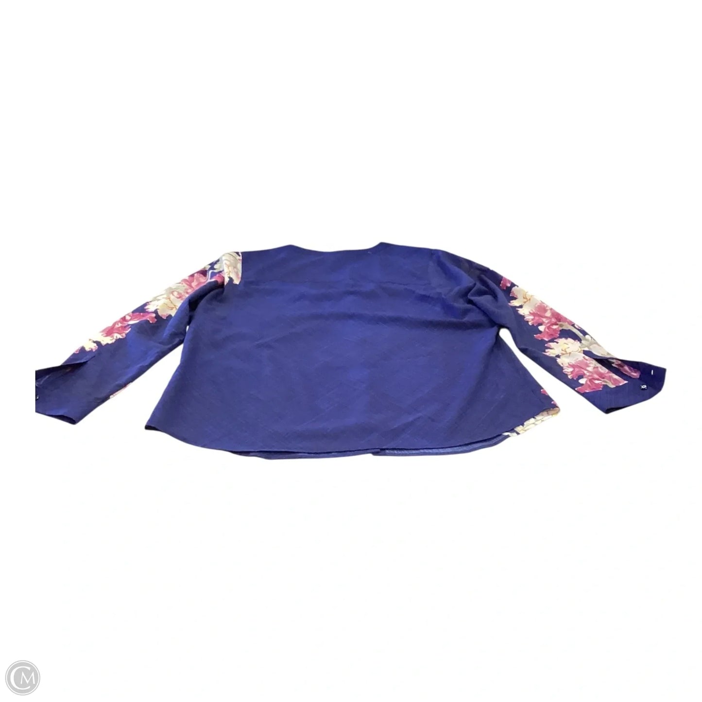 Top Long Sleeve By Chicos In Navy, Size: Xl