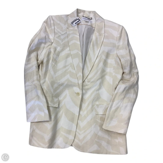 Blazer By Calvin Klein In Cream, Size: M