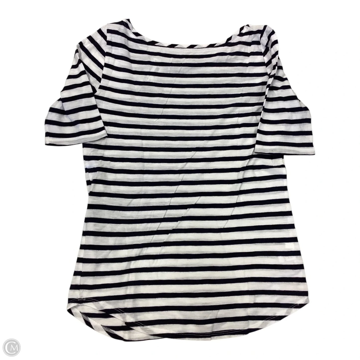 Top Short Sleeve By Loft In Striped Pattern, Size: Xs