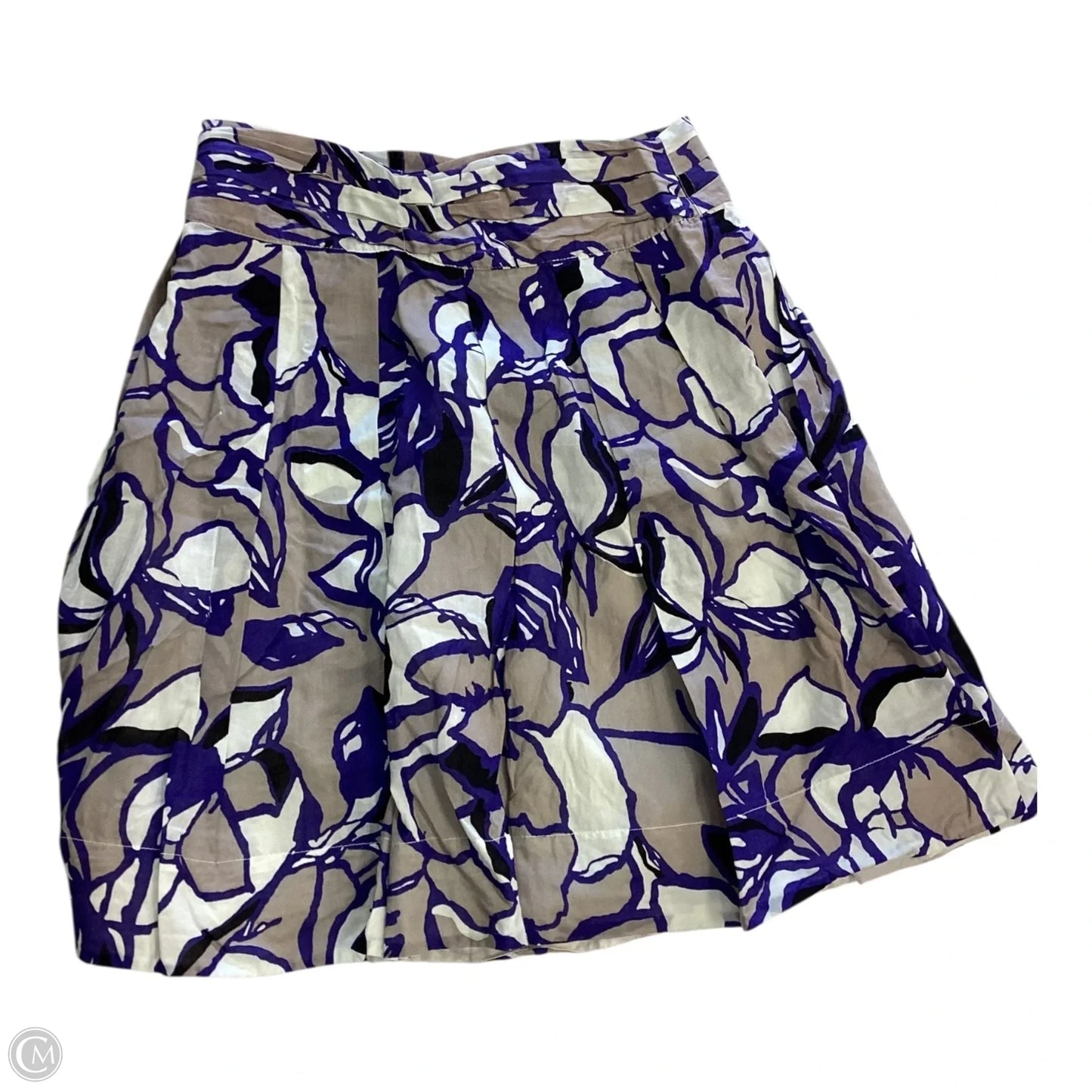 Skirt Mini & Short By Limited In Tan & Purple, Size: 0