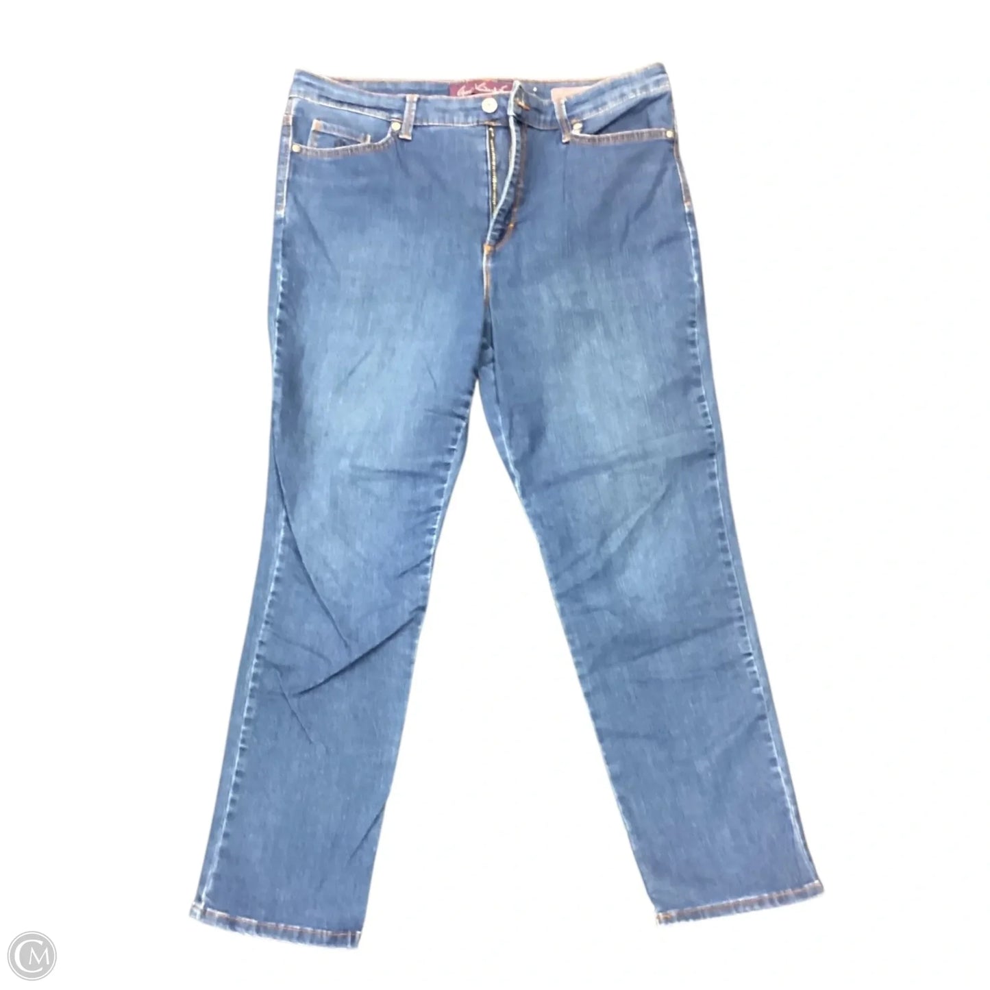 Jeans Straight By Gloria Vanderbilt In Blue, Size: 14